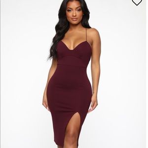 Jonelle Midi Dress - Plum